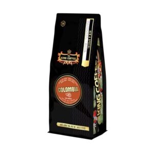 KING-COFFEE-Colombia-whole-bean-coffee-Bag-340g-VE.jpg Cà Phê Hạt Rang Colombia KING COFFEE - Túi 340g